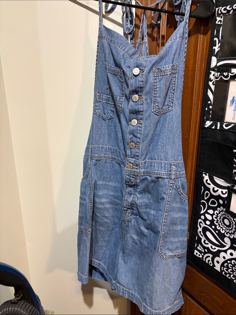 Denim Button-Front romper Blue jeans by Torid size 20